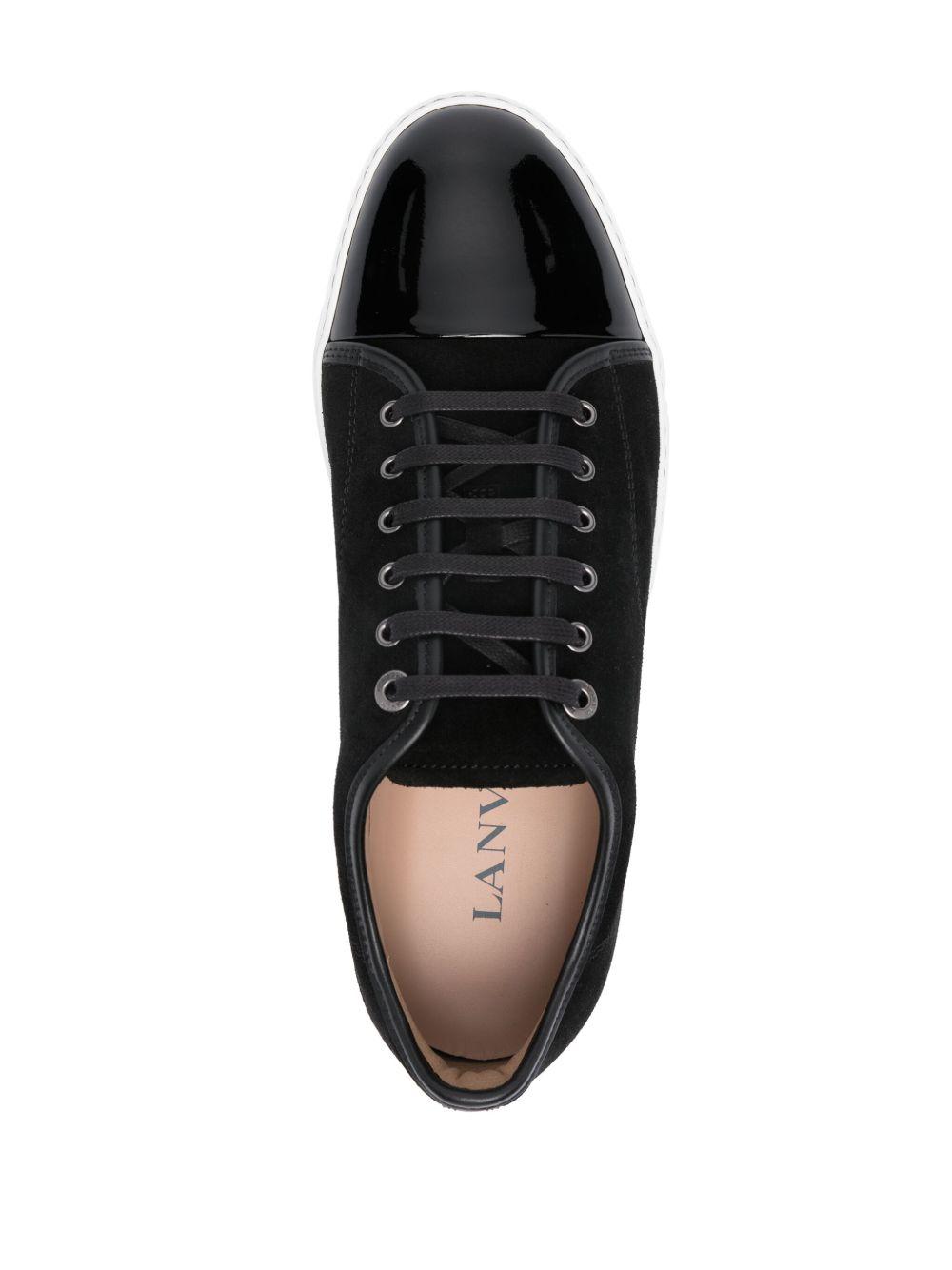 Black DBB1 Suede & Patent Leather Sneakers Product Image