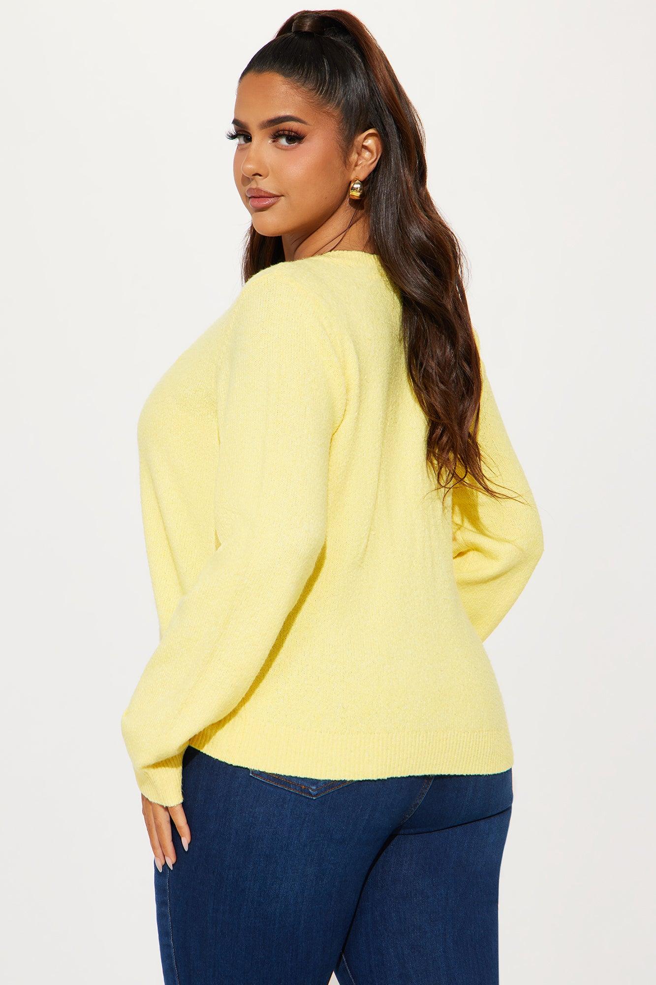 Simple Life Cardigan - Yellow Product Image