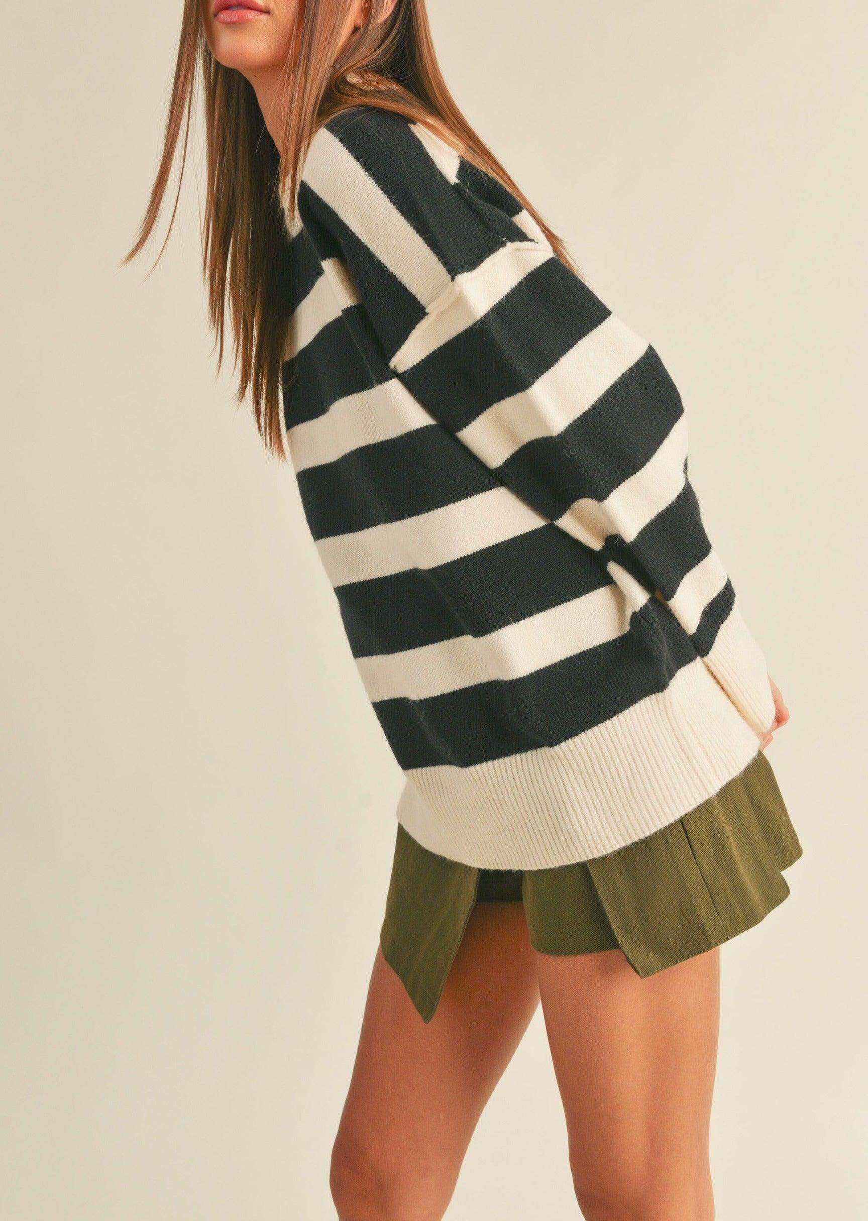 Cozy Stripe Sweater Product Image