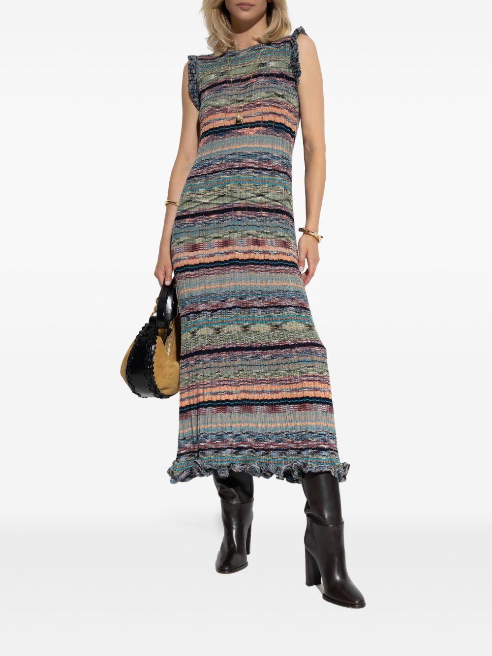 striped knitted dress Product Image