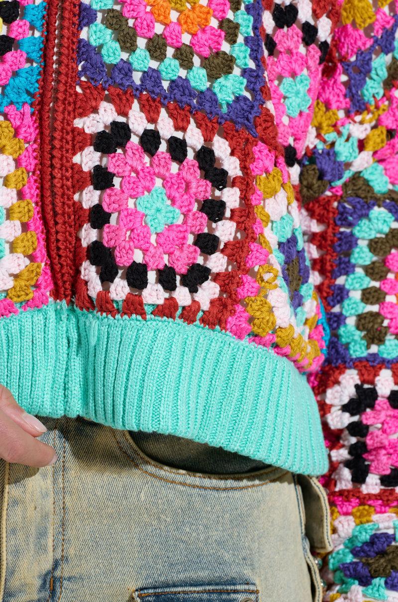 AZURRA CROCHET BOMBER Product Image