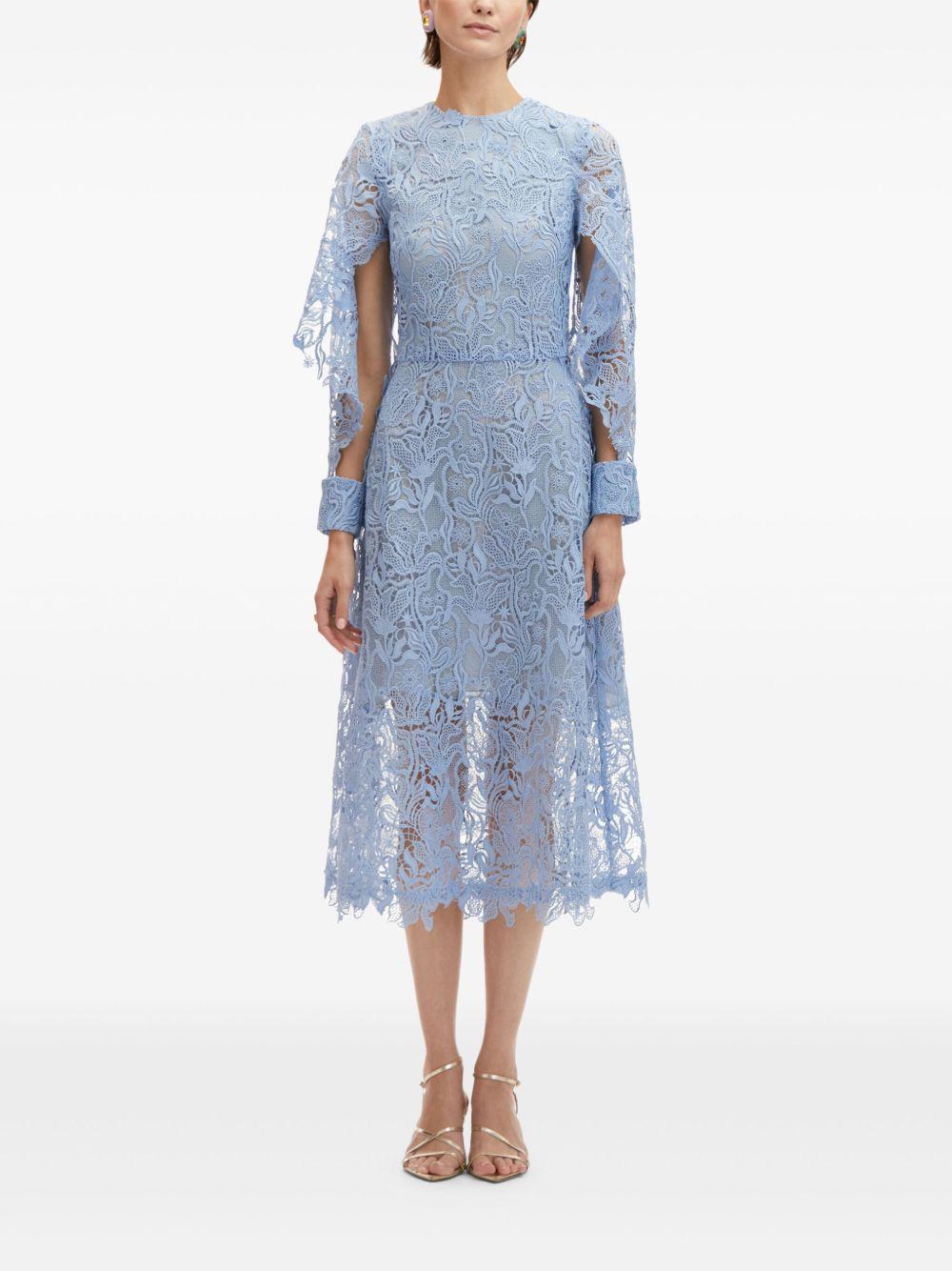 guipure-lace midi dress Product Image