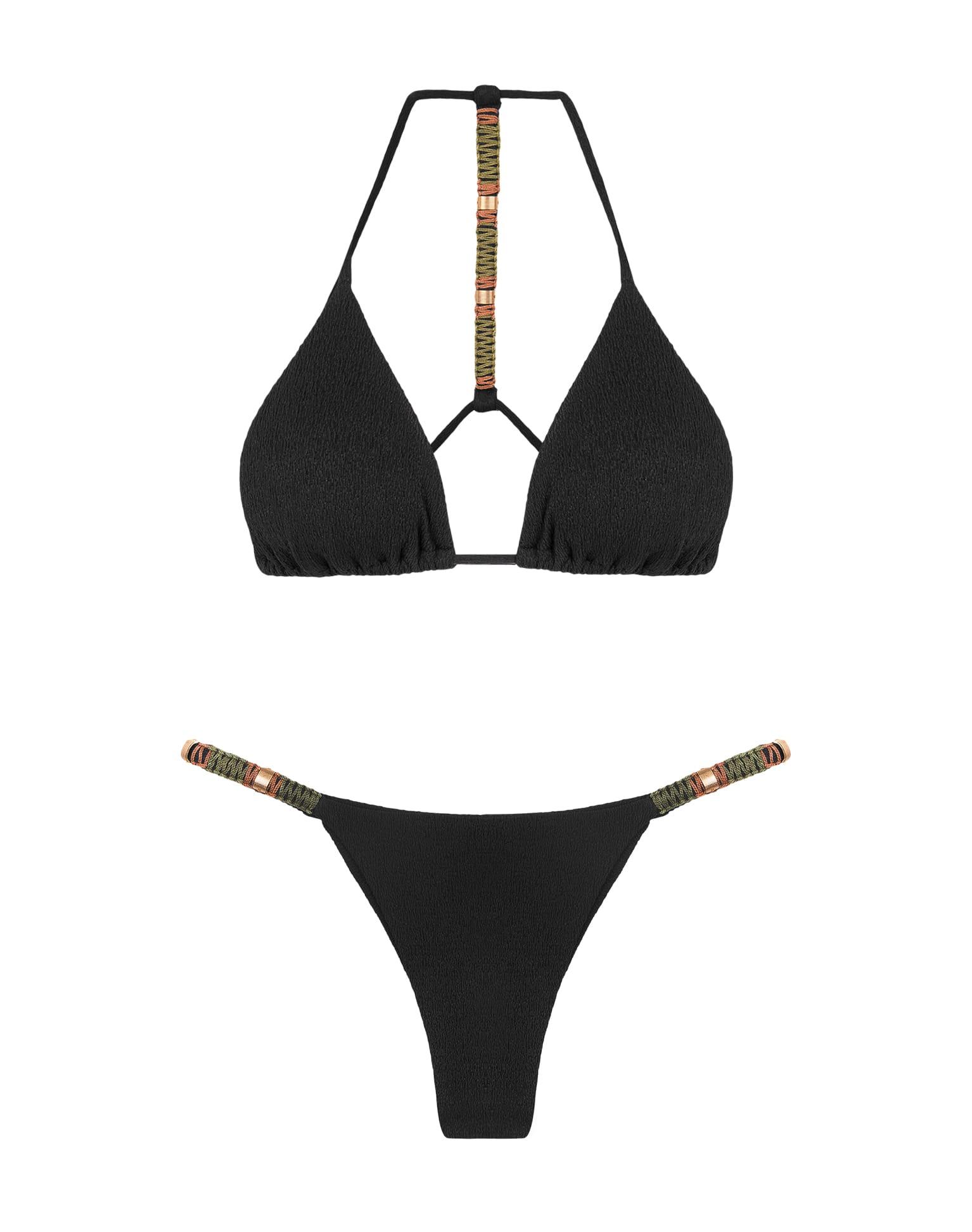 Firenze Sally T Back Tri Top - Black Product Image