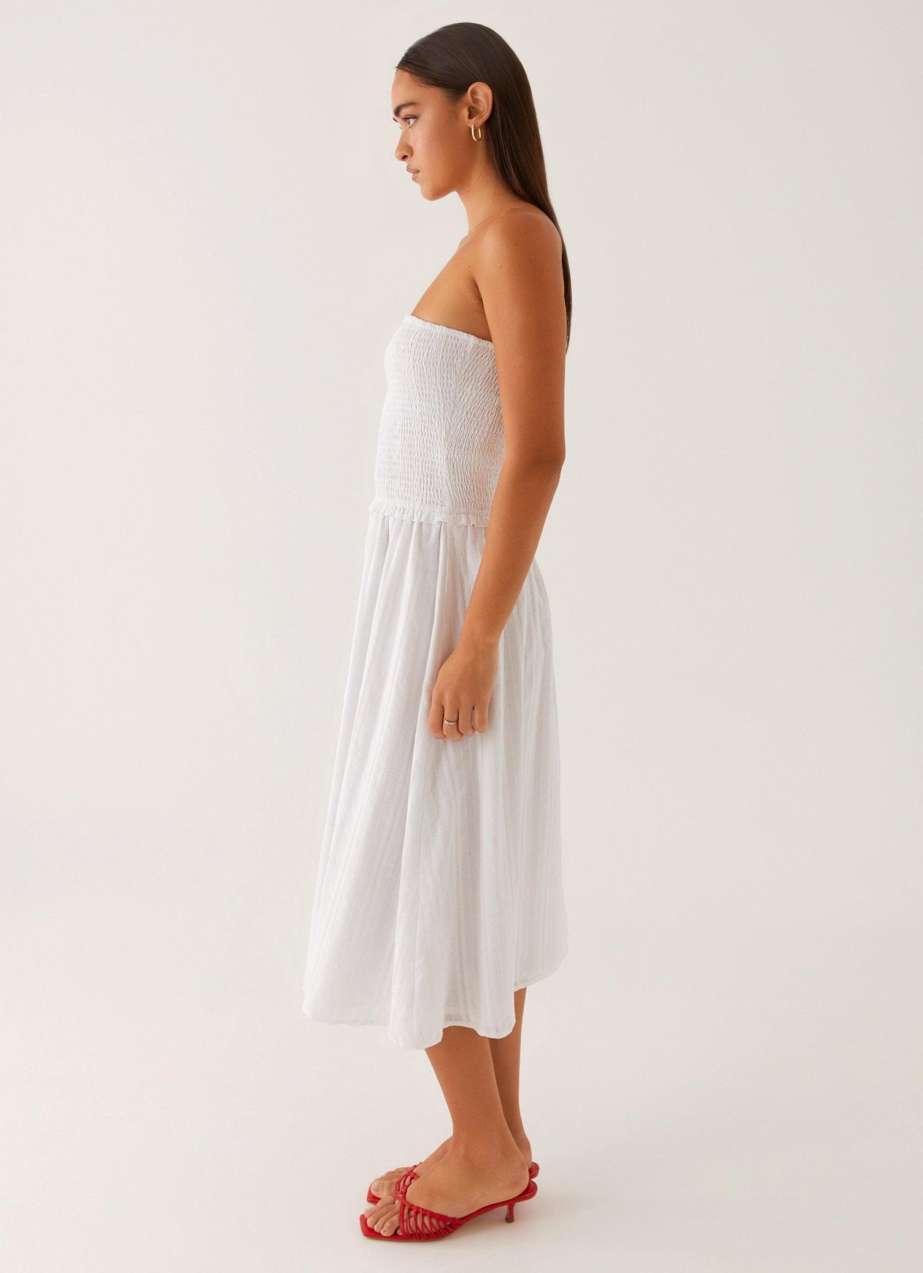 Lulie Shirres Midi Dress - Ivory Product Image