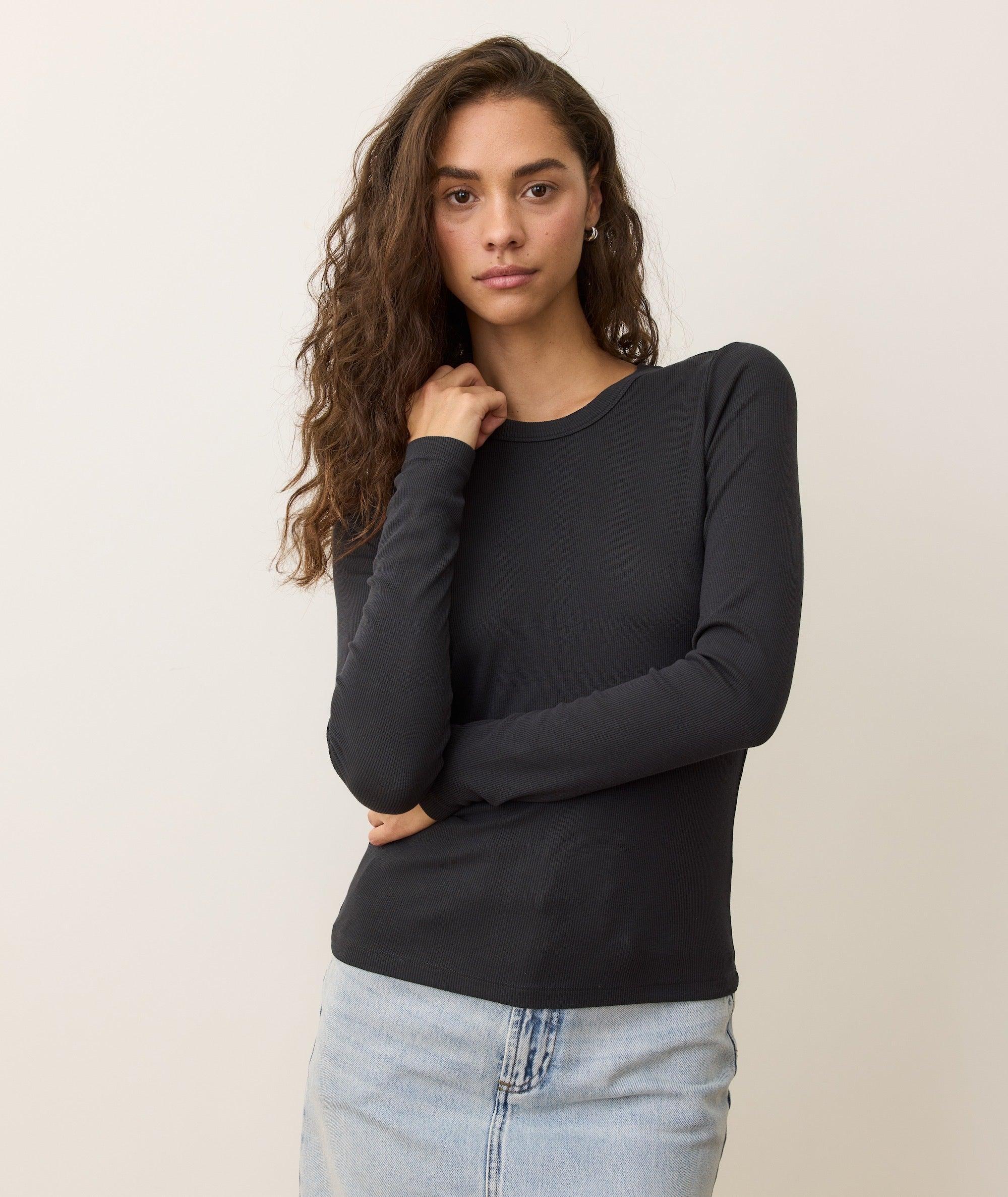 Lexi Rib Sun-In Longsleeve Crew Tee Product Image