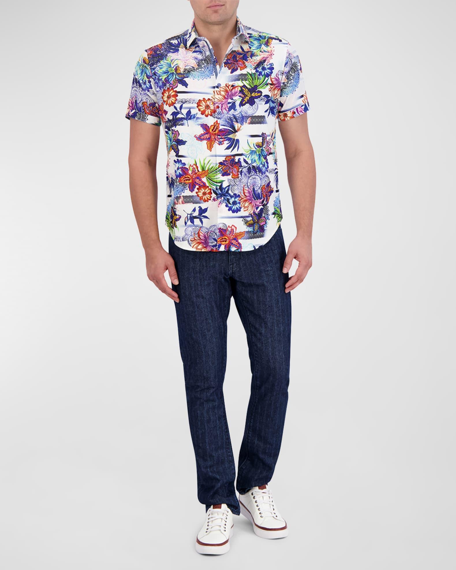 Men's Kendari Linen-Cotton Short-Sleeve Shirt Product Image