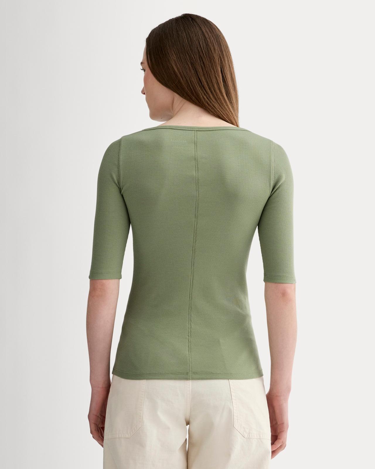 Womens Luxe Rib Scoop-Neck T-Shirt by Everlane Product Image