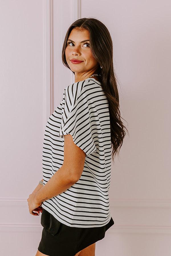 Sweetly Striped Shift Top Product Image