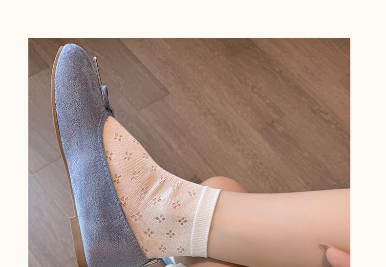 Set of 4 Pairs: Plain Short Socks Product Image