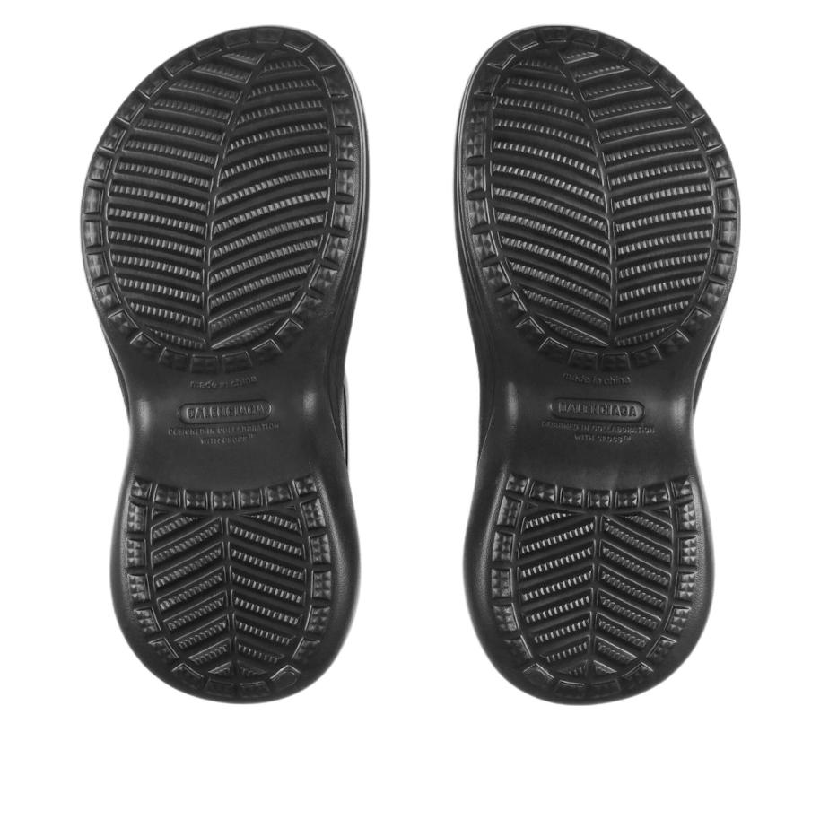 BALENCIAGA Black Crocs Edition Rubber Boots In 1000 Product Image