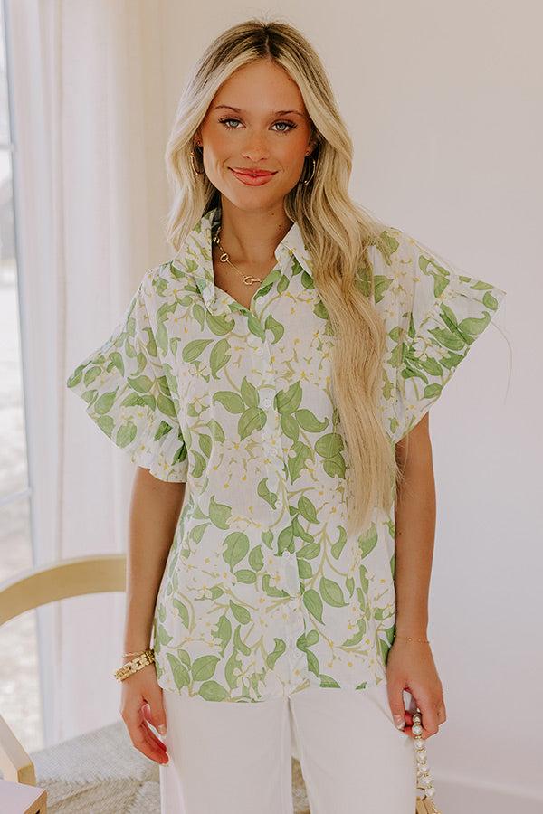 Honeysuckle Fields Floral Button Up Product Image