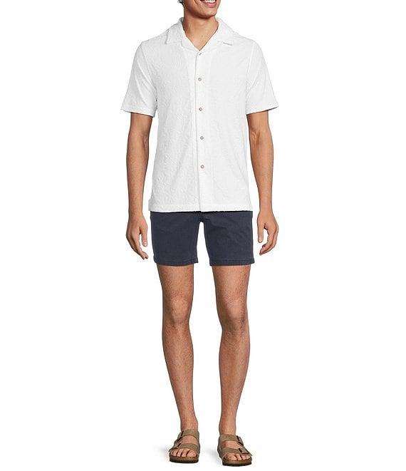 Rowm Short Sleeve Geo Terry Camp Shirt Product Image