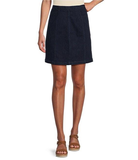 Intro Stretch Denim Panel Pull-On Skort Product Image