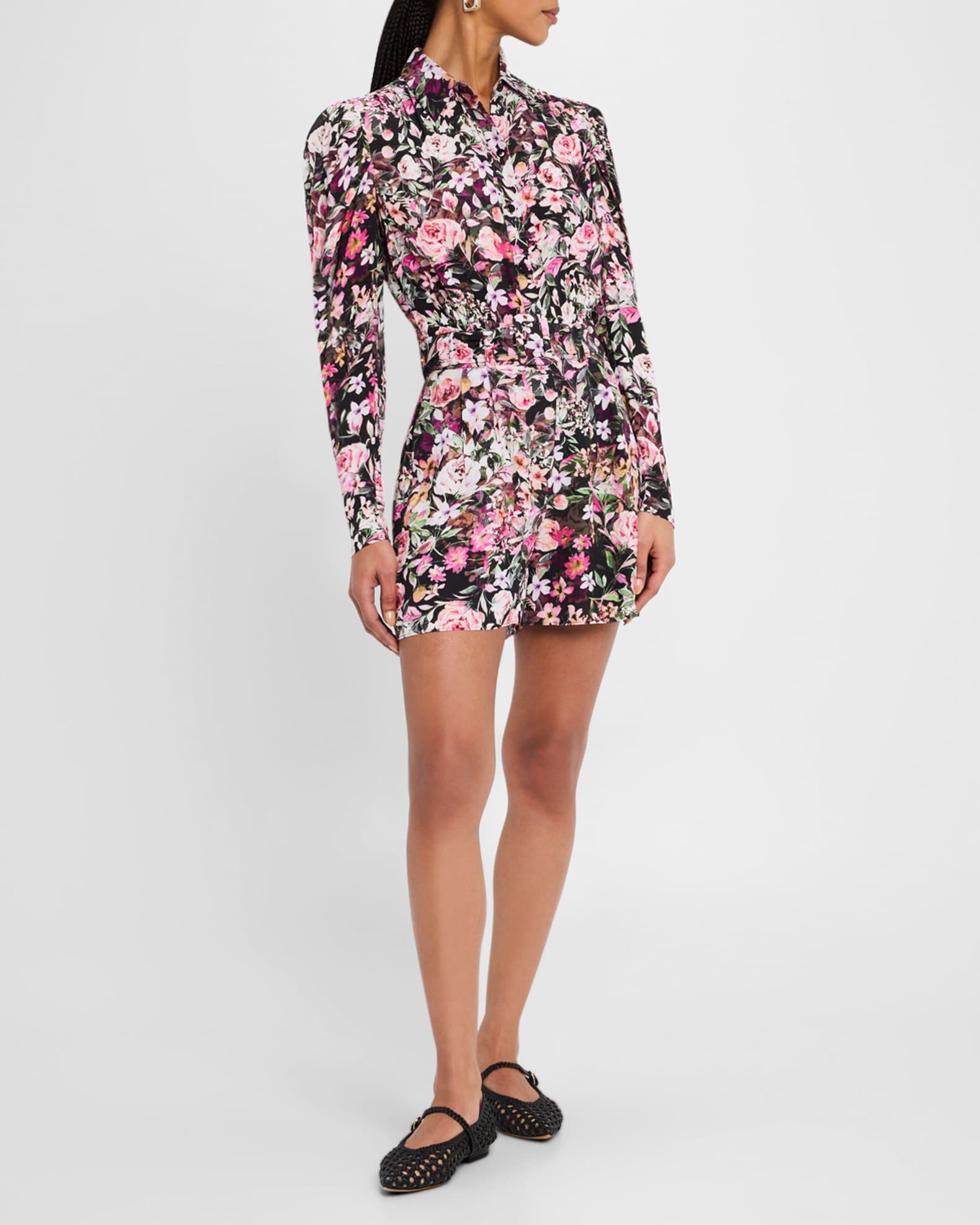 Kaline Long-Sleeve Floral Romper Product Image