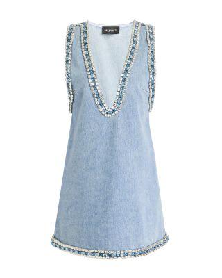 Stevie Embellished Denim Dress Product Image