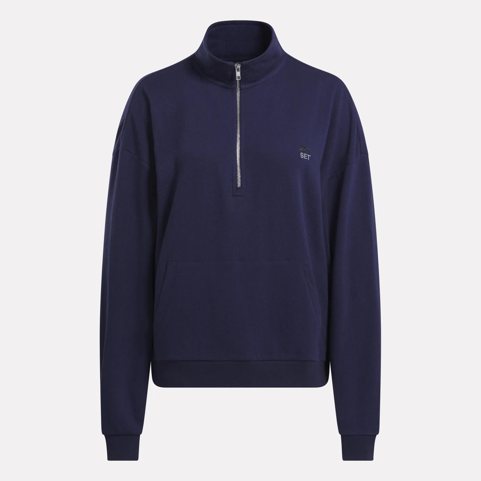 Women's Reebok x SET Classic Lightweight Quarter-Zip Sweatshirt Female Product Image