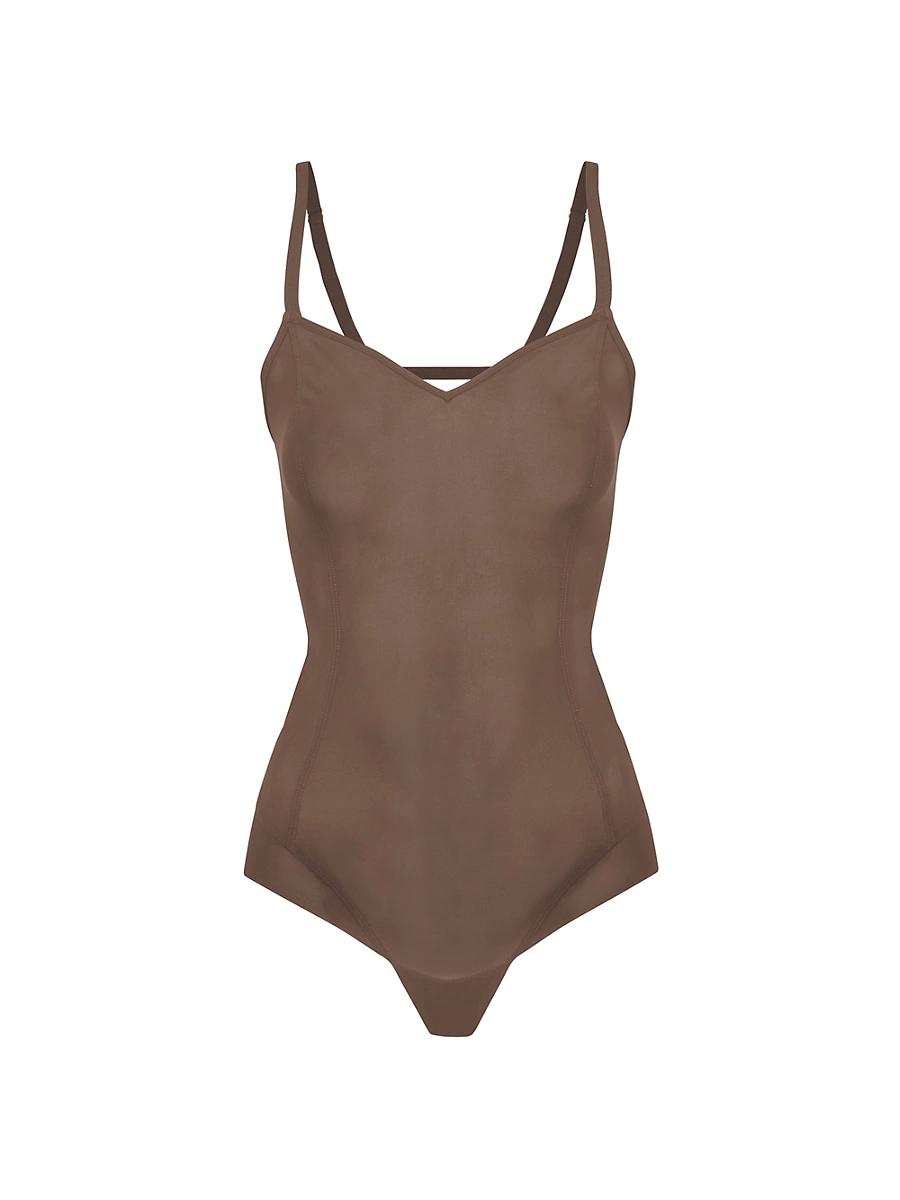 Womens All Mesh Lowback Shape Bodysuit Product Image