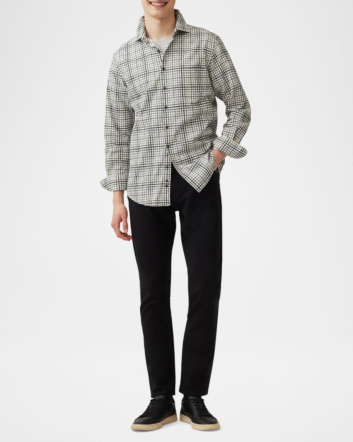 Mens Brookdale Multi-Check Corduroy Casual Button-Down Shirt Product Image