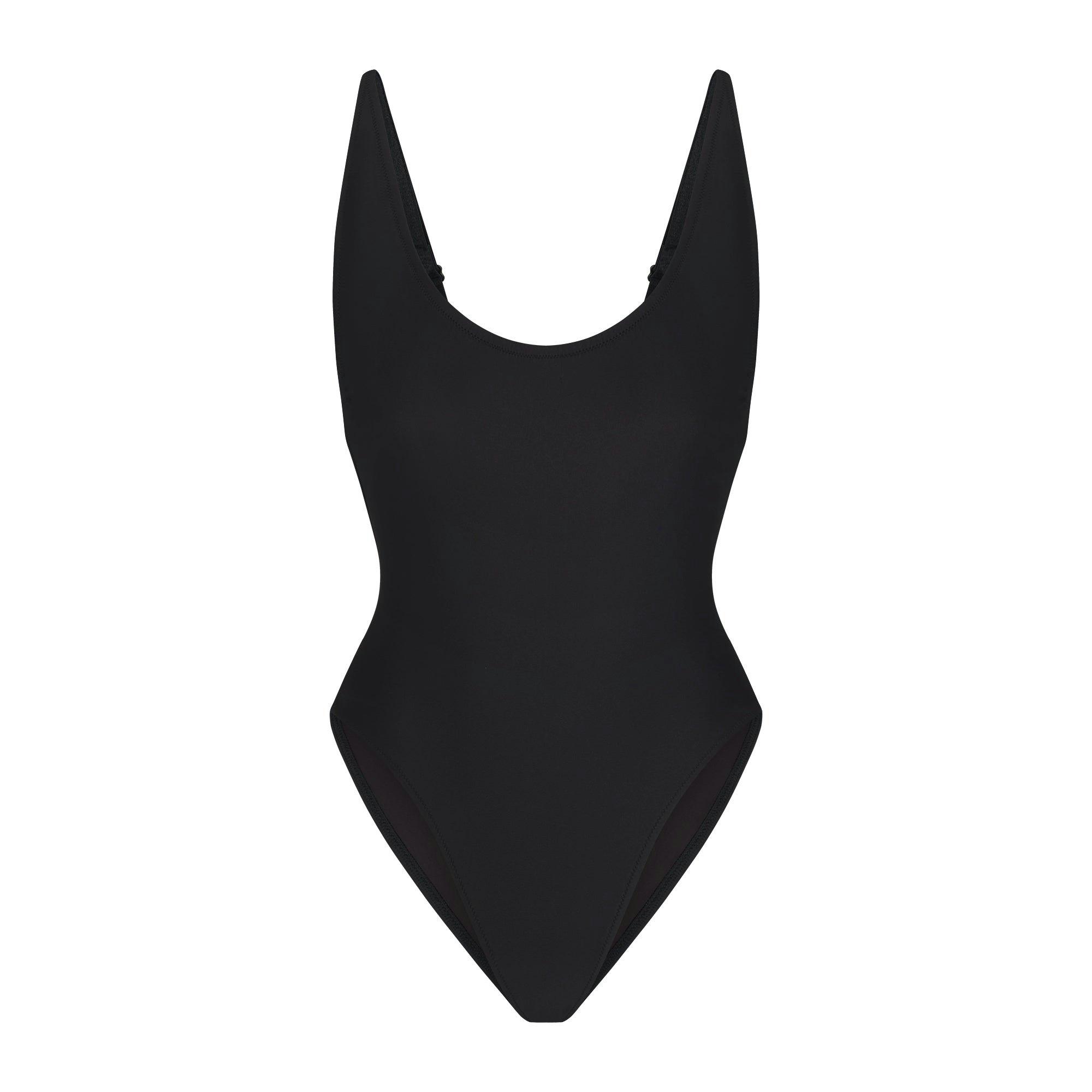 SIGNATURE SWIM SCOOP NECK ONE PIECE | ONYX Product Image