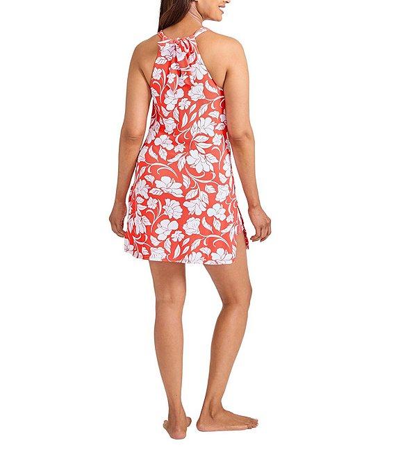 Tommy Bahama Island Cays Fiori High Neck Romper Swim Cover-Up Product Image