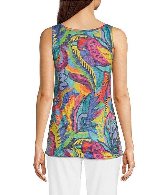 Ali Miles Tropical Multi Print Button Front Tank Set Product Image