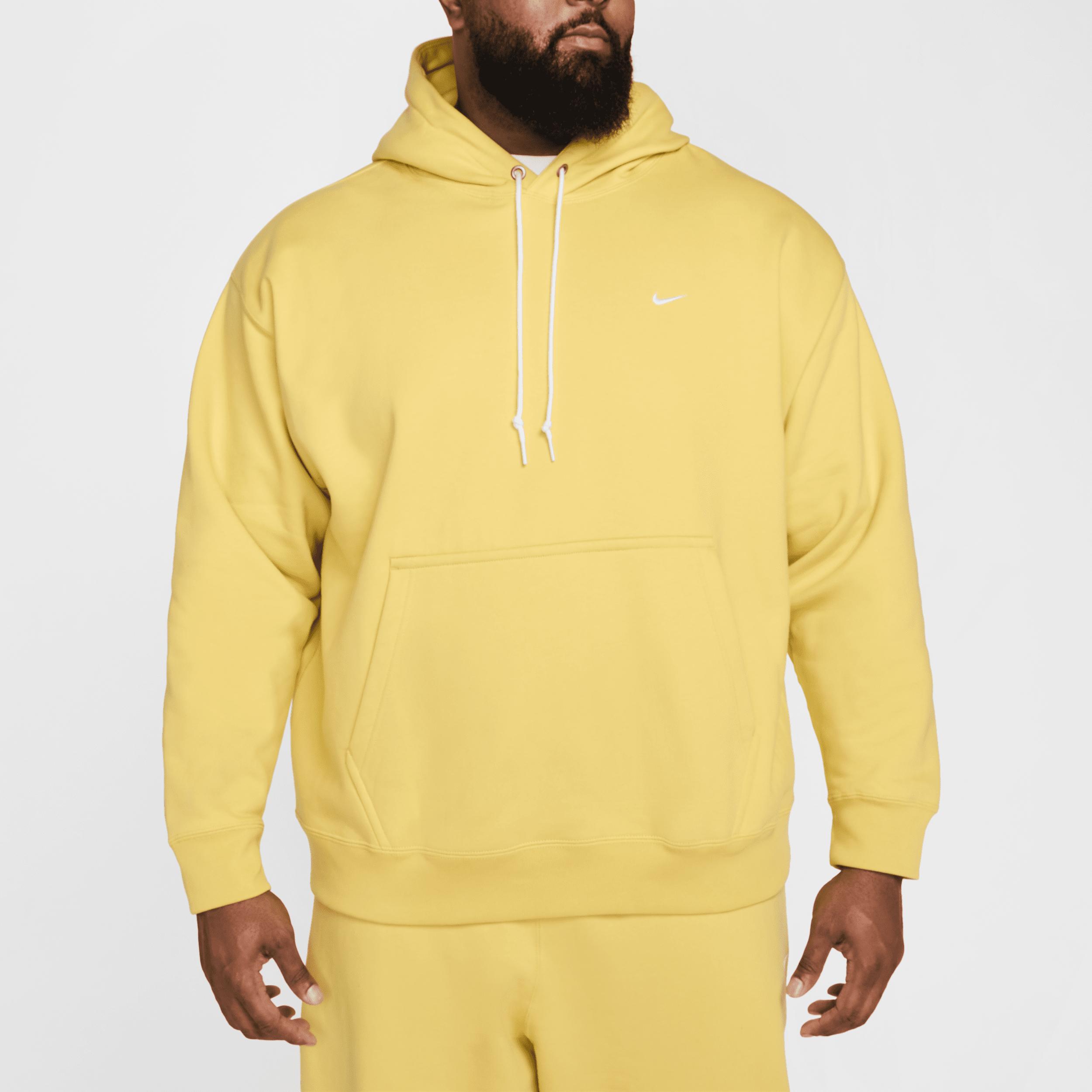 Nike Mens Solo Swoosh Fleece Pullover Hoodie | DX1355-700 Product Image