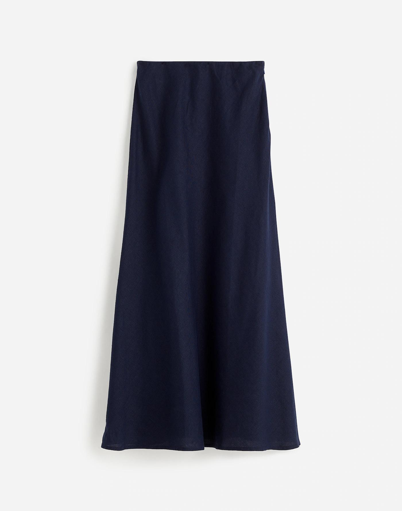 Linen Maxi Slip Skirt Product Image