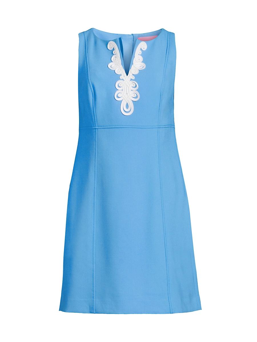 Womens Trini Embroidered Sleeveless Minidress Product Image