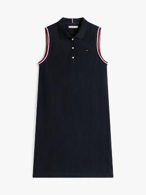 Sleeveless Stretch Pique Polo Dress Product Image