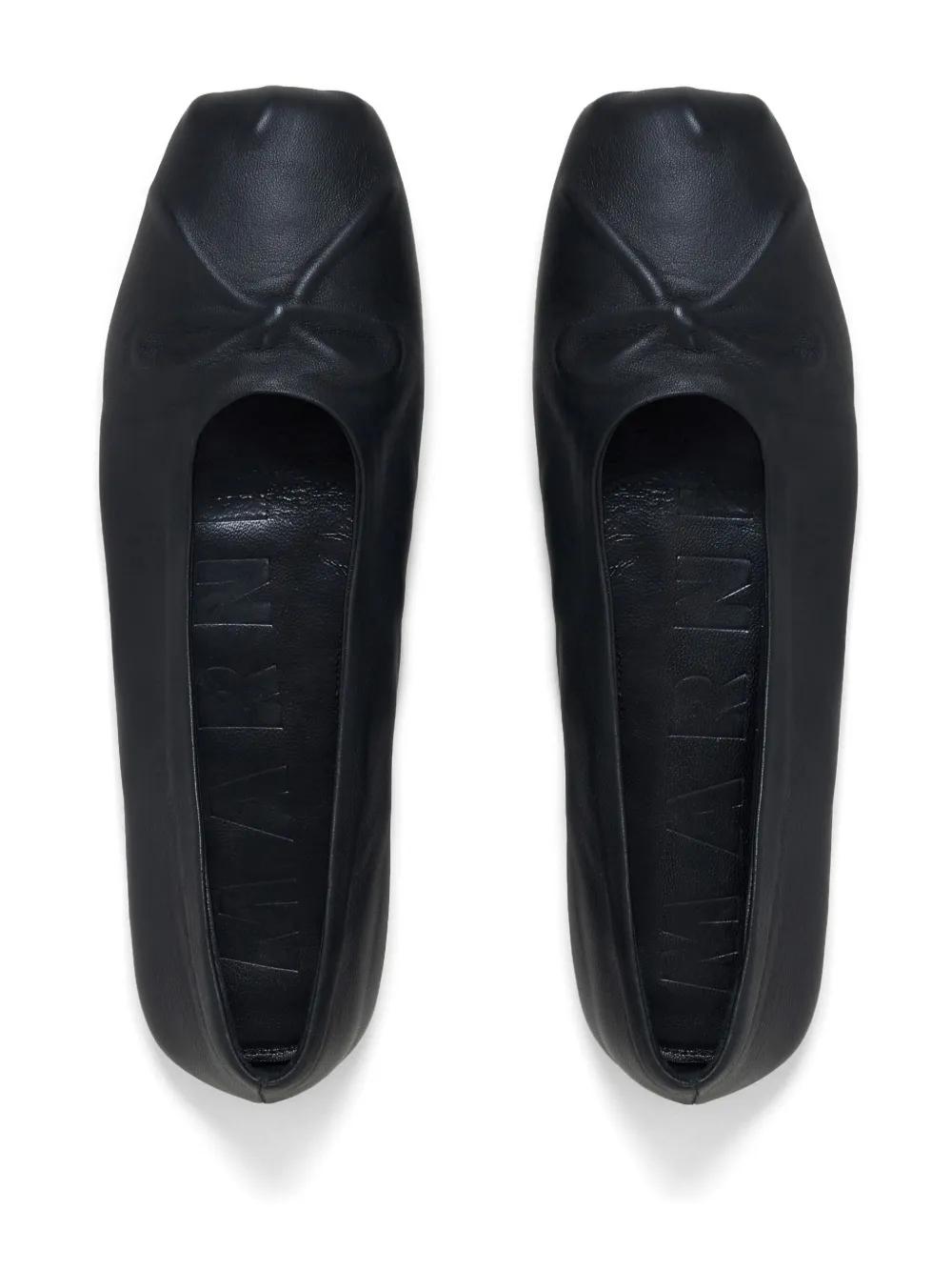 leather ballerina shoes Product Image