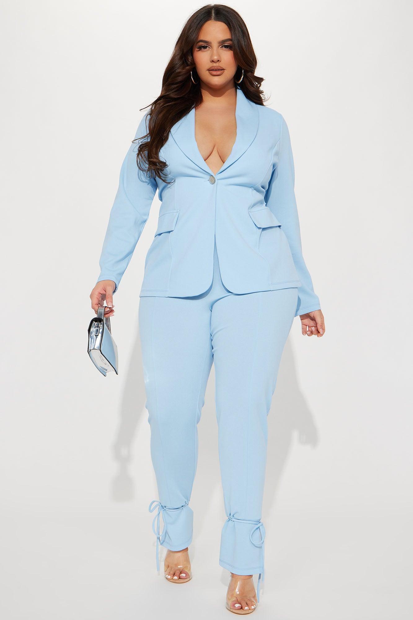 Head Of The Table Pant Suit - Light Blue Product Image