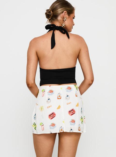 Caraliia Mini Skirt White / Multi Product Image