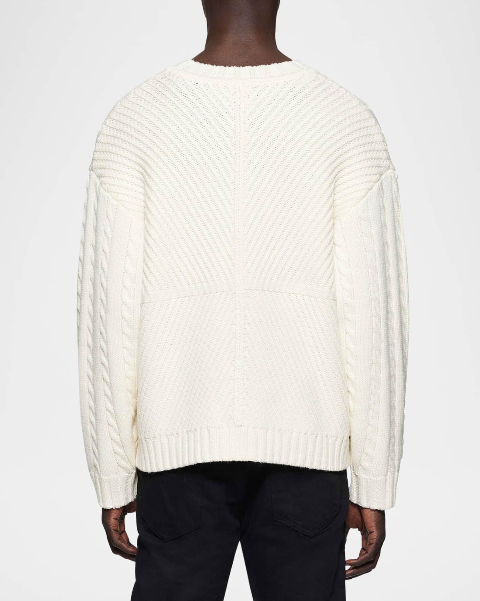 Men's Wool Cable Sweater Product Image