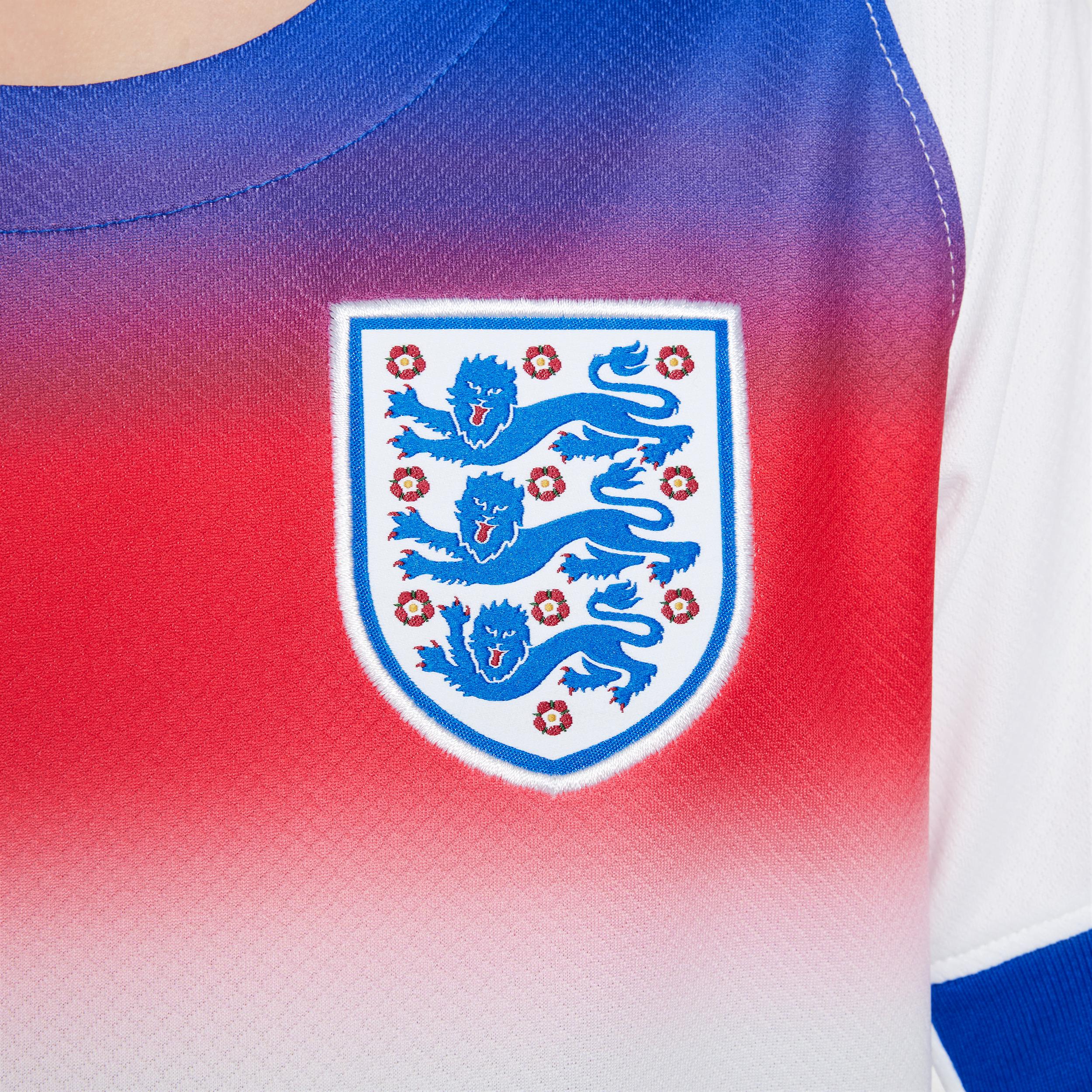 England 2025 Stadium Home (Women's Team) Big Kids' Nike Dri-FIT Soccer Replica Jersey Product Image