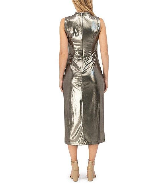 Vince Camuto Sheath Cowl Neck Sleeveless Dress Product Image