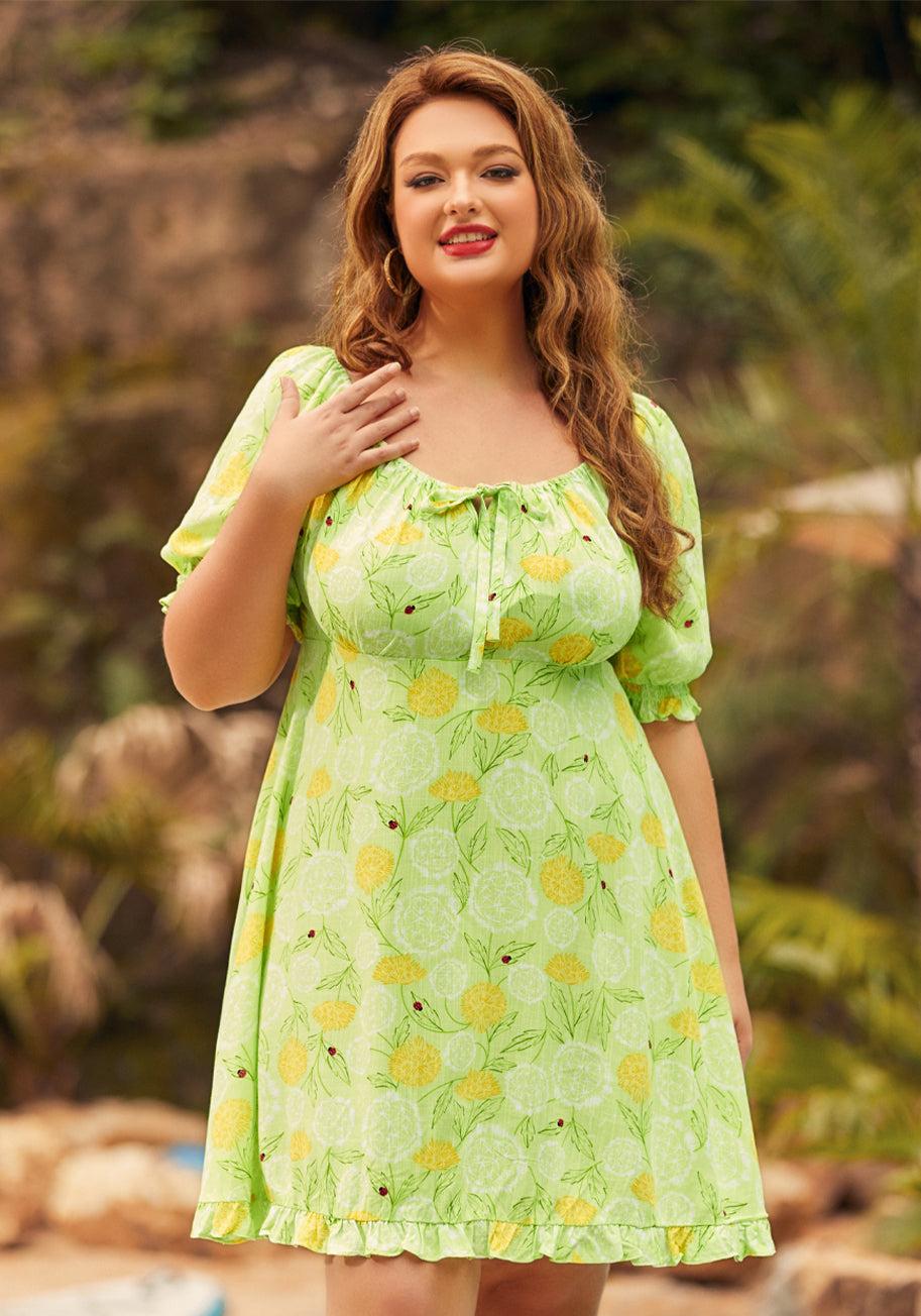 Picnic in Paradise Babydoll Dress (Final Sale) Product Image