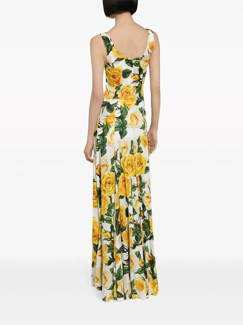 rose-print maxi dress Product Image