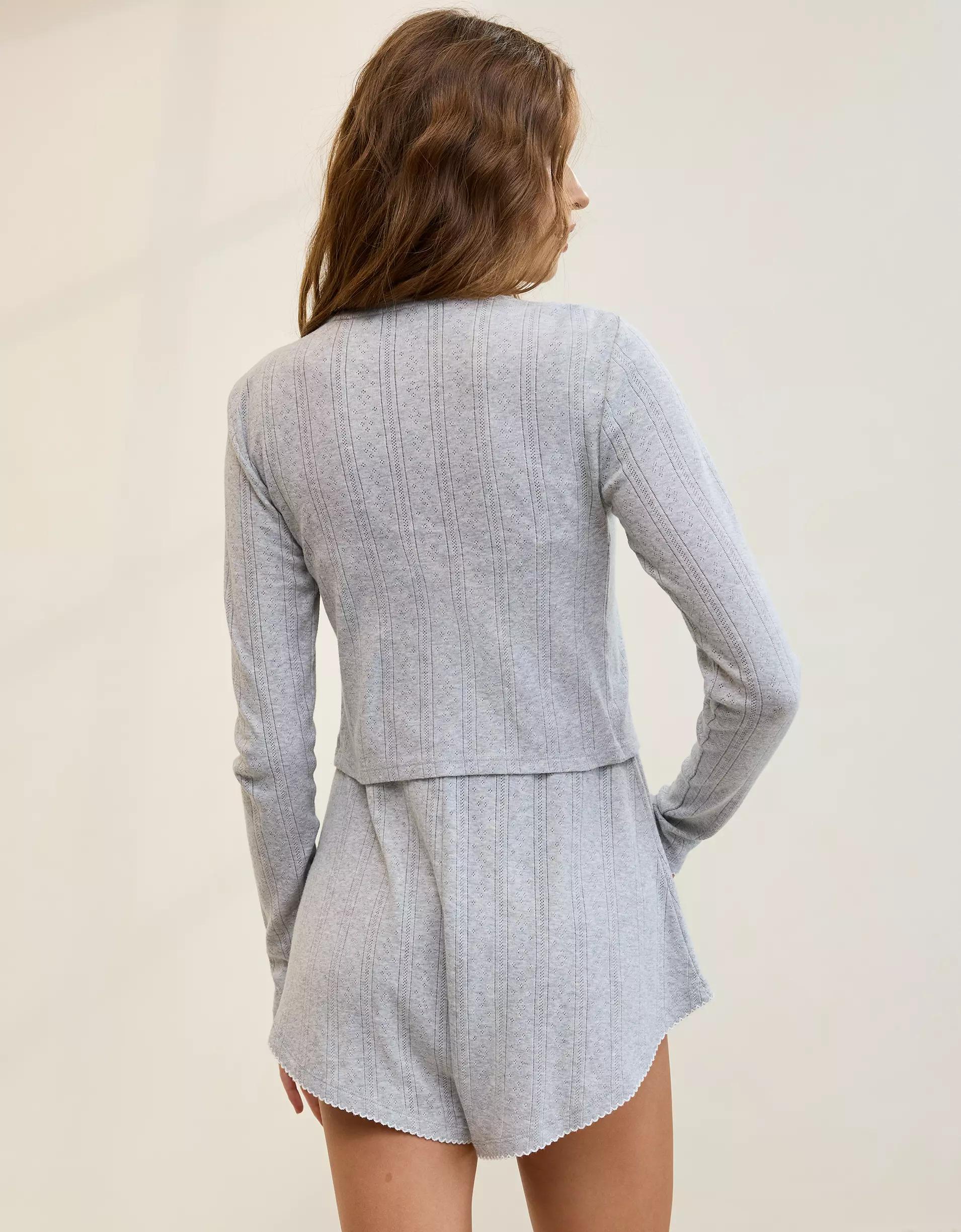 Aerie Off-Duty Pointelle Cardigan Product Image