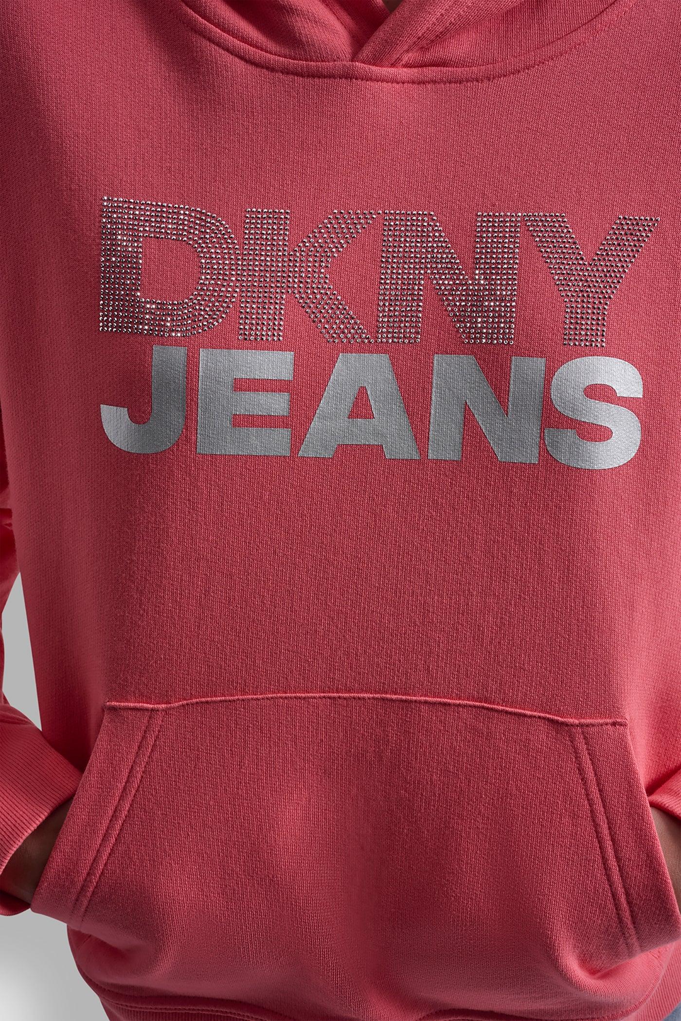 STACKED RHINESTONE FOIL LOGO HOODIE Product Image