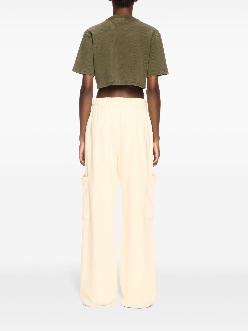 logo-embroidered ribbed T-shirt Product Image