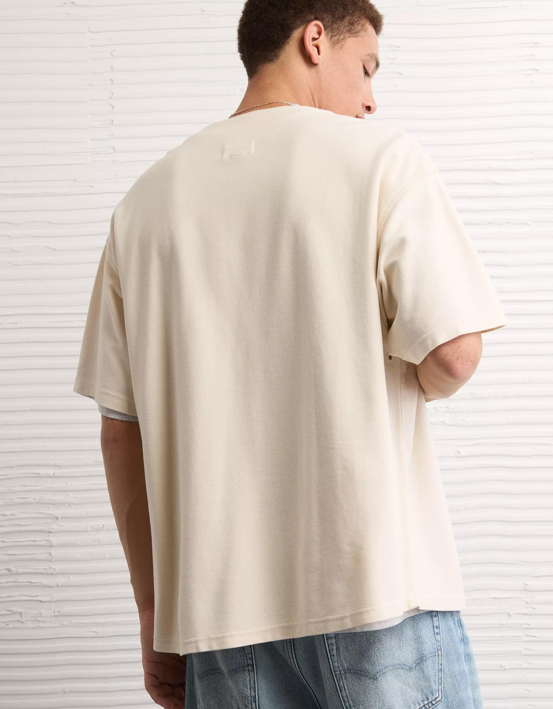 AE Button-Up Baseball T-Shirt Product Image