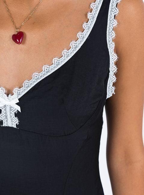 Fyfe Mini Dress Dusty Black Product Image