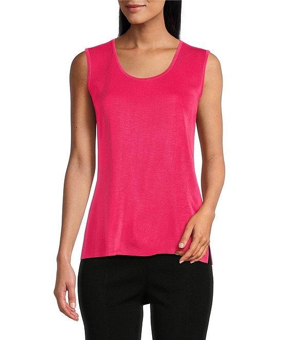 Ming Wang Novelty Woven Square Geo Cutout Spread Collar 3/4 Sleeve Jacket Product Image