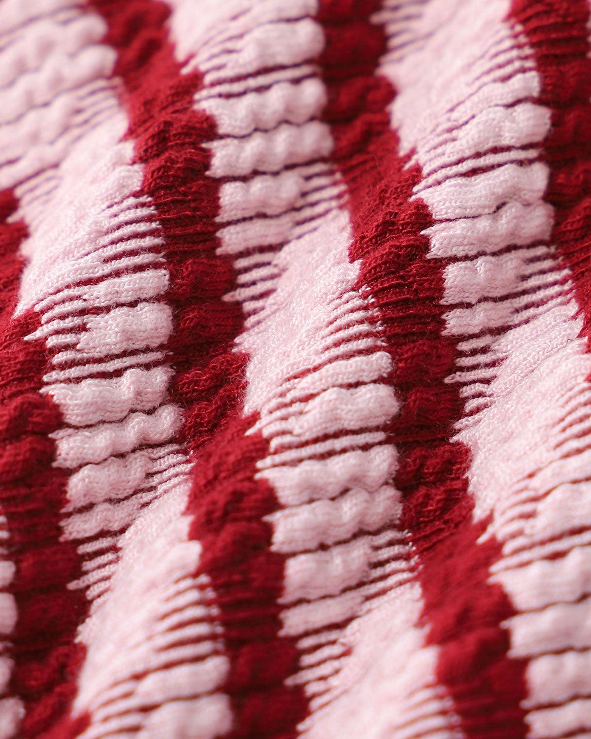 Red Striped Triangle Bikini Set Product Image