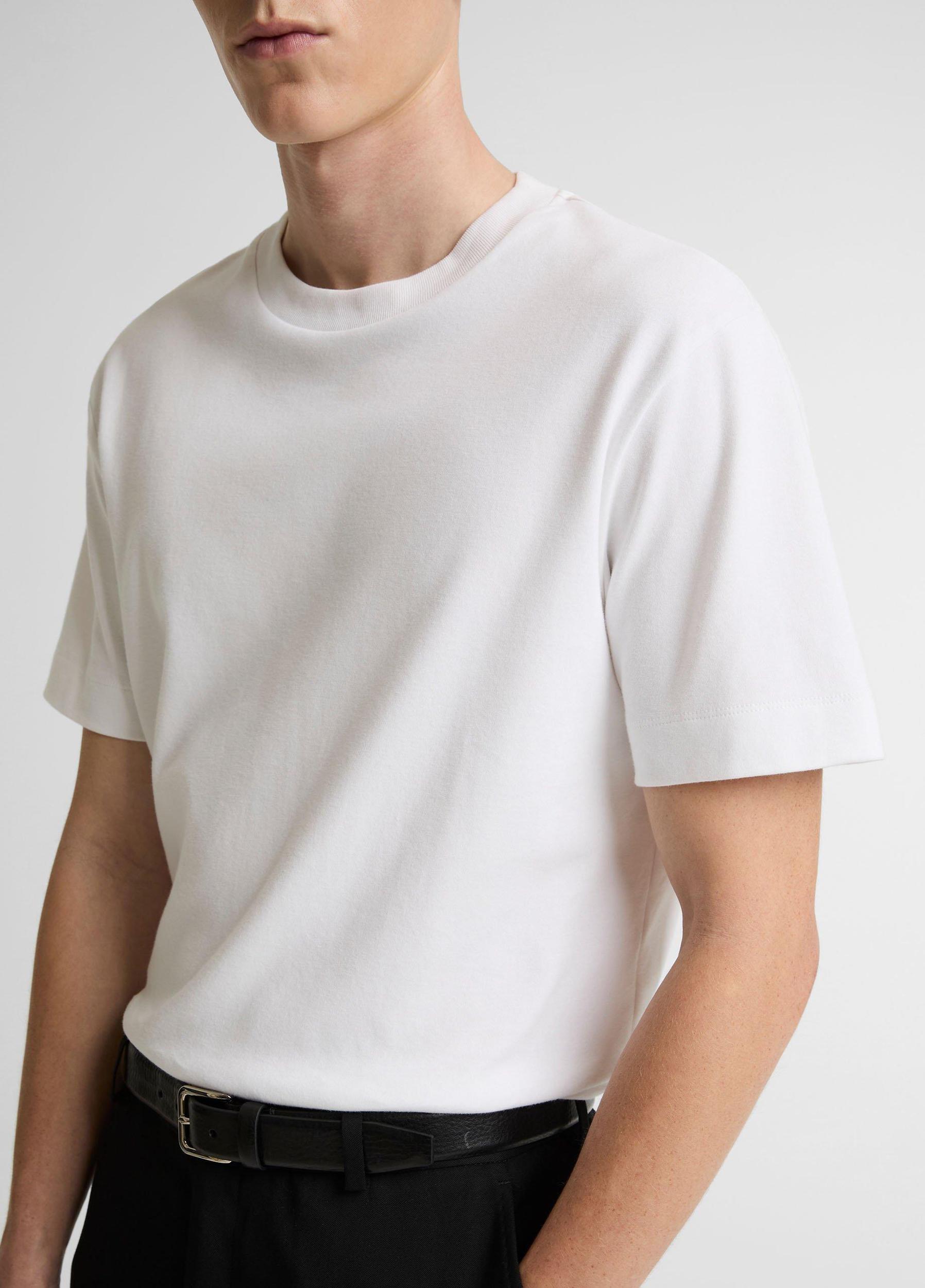 Peached Cotton Jersey T-Shirt Product Image