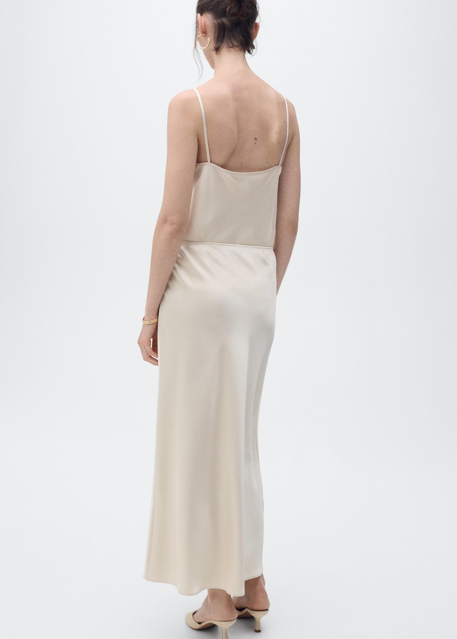 Midi satin skirt - Women | MANGO USA Product Image