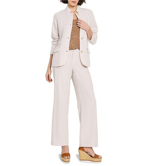 NIC + ZOE Ava Linen Notch Collar Long Sleeve Blazer Product Image