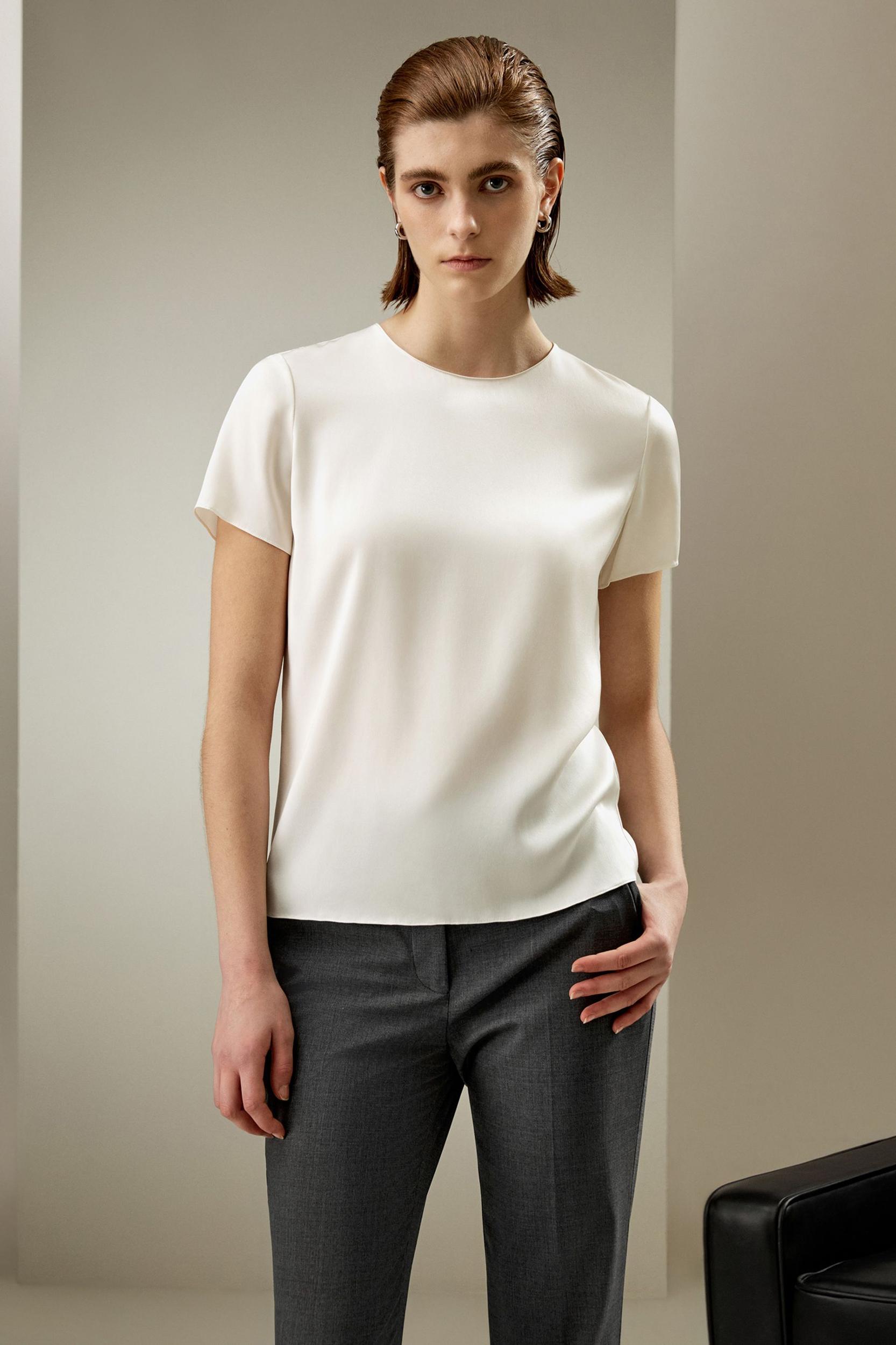 Basic Silk T-shirt Product Image