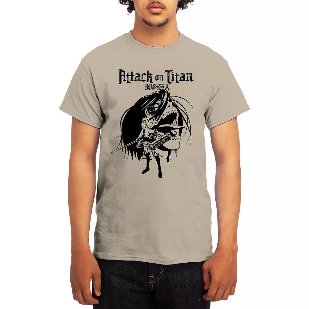 Men's Attack on Titan Eren & Titan Tee, Size: Small Product Image