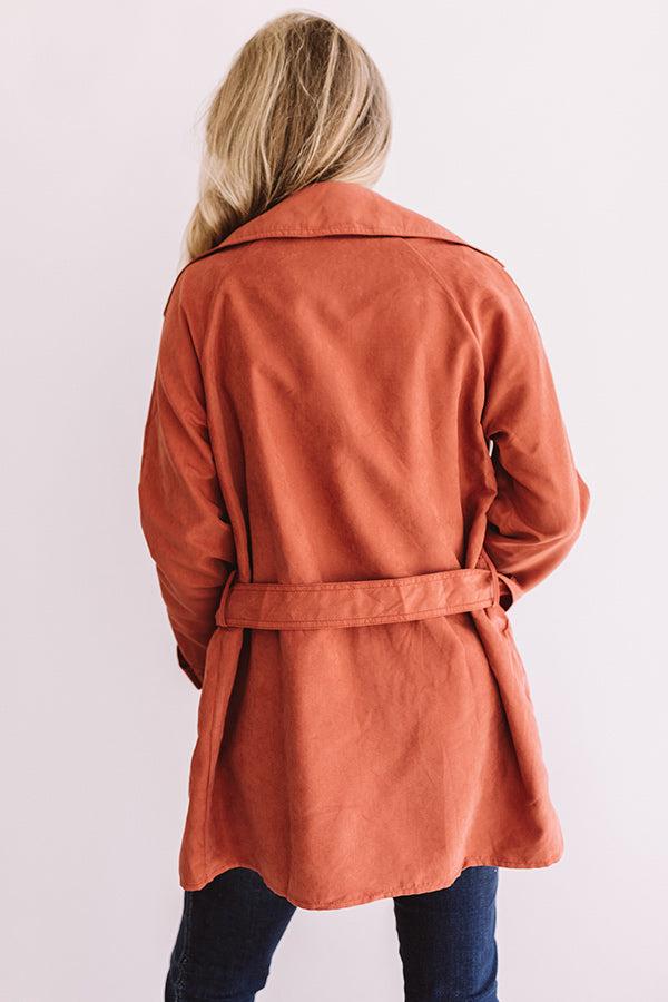 Manhattan Breeze Light Weight Jacket In Rust Product Image